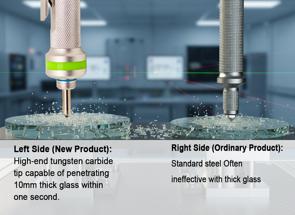 Oulores 2-in-1 Car Safety Hammer – Silver Glass Breaker & Seat Belt Cutter, Upgraded Tungsten Tip for Thicker Tempered Glass, Underwater Use, Premium Metal, Gift-Ready Packaging, Glow-In-The-Dark Ring